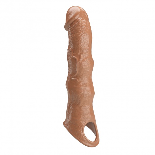 Карамельный фаллоудлинитель с 3 вставками - 28 см. - Baile - в Кирове купить с доставкой