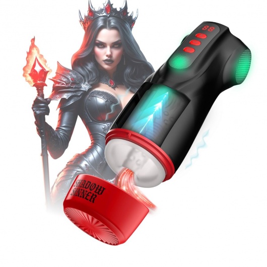 Интерактивный мастурбатор Raven с вакуумом, вибрацией и подсветкой - Shots Media BV - в Кирове купить с доставкой