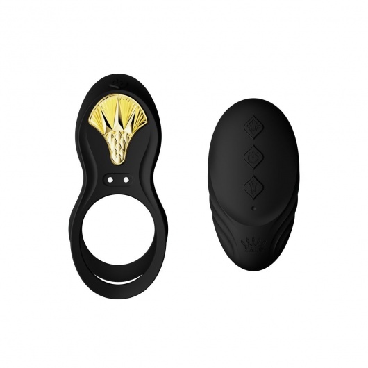 Черное эрекционное виброкольцо Bayek с пультом ДУ - Zalo - в Кирове купить с доставкой