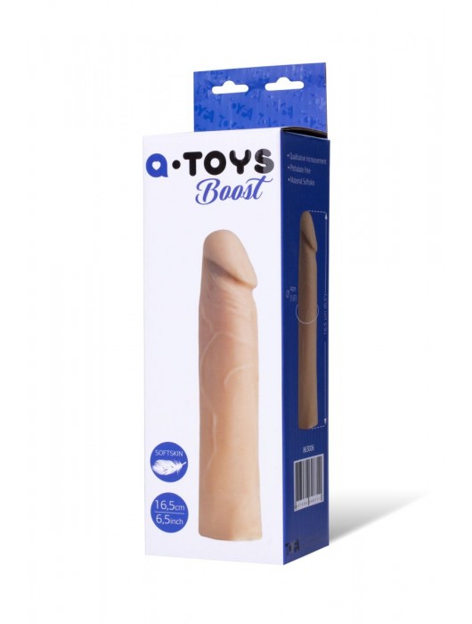 Реалистичная насадка с ярко выраженной головкой - 16,5 см. - A-toys - в Кирове купить с доставкой