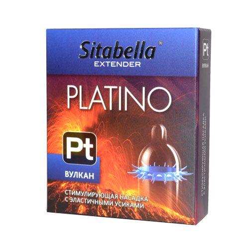 Стимулирующая насадка с усиками Platino  Вулкан - Sitabella - купить с доставкой в Кирове