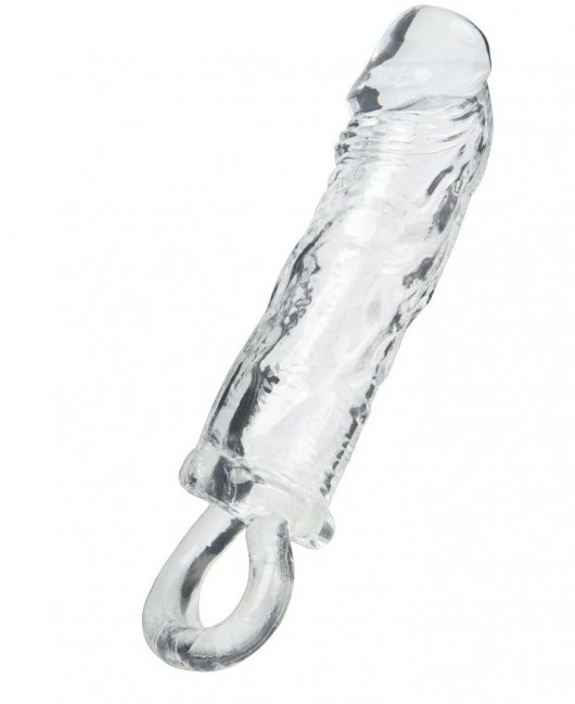 Прозрачная насадка с петлёй для фиксации - 14 см. - ToyFa - в Кирове купить с доставкой