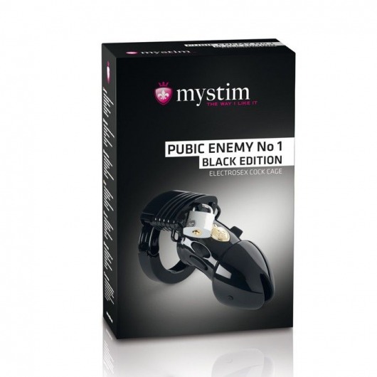 Пояс верности с электростимуляцией Mystim Pubic Enemy No1 Black Edition - MyStim - купить с доставкой в Кирове