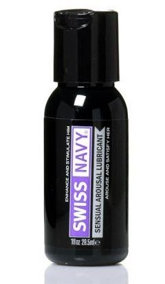 Возбуждающий гель-лубрикант на водной основе Sensual Arousal Lubricant  - 29,5 мл. - Swiss navy - купить с доставкой в Кирове