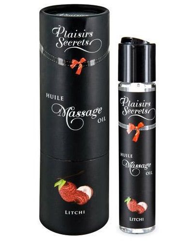 Массажное масло с ароматом личи Huile de Massage Gourmande Litchi - 59 мл. - Plaisir Secret - купить с доставкой в Кирове