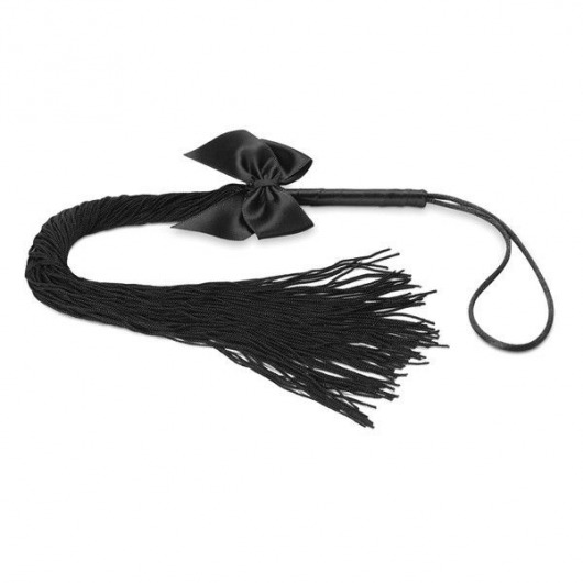 Чёрная плётка Lilly Whip Bijoux - Bijoux Indiscrets - купить с доставкой в Кирове