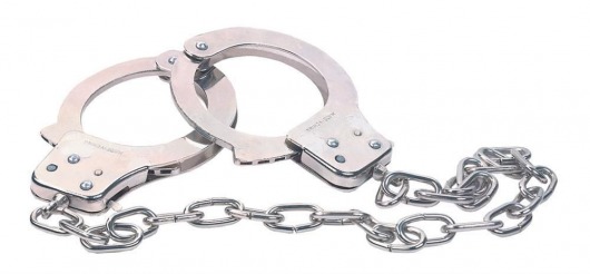 Наручники из металла с длинной цепочкой CHROME HANDCUFFS METAL HANDCUFFS W. KEY - NMC - купить с доставкой в Кирове