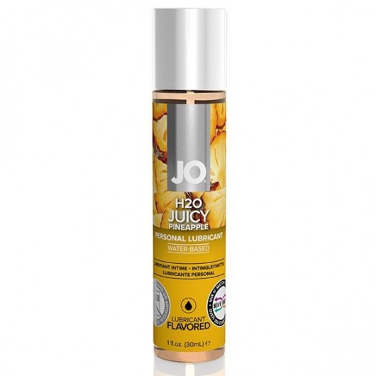Смазка с ароматом ананаса JO Flavored Juicy Pineapple - 30 мл. - System JO - купить с доставкой в Кирове