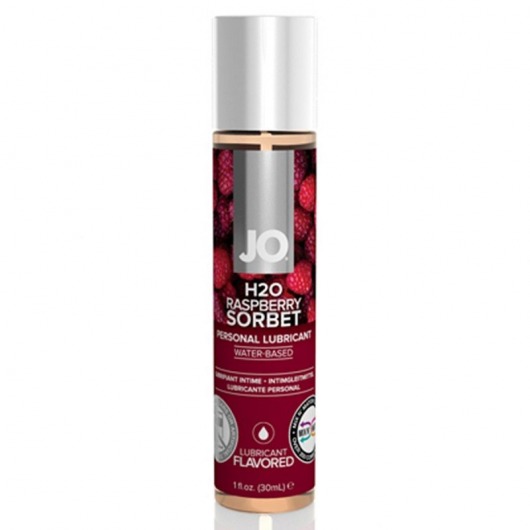Смазка с ароматом малинового щербета JO Flavored Raspberry Sorbet - 30 мл. - System JO - купить с доставкой в Кирове