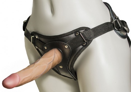 Женский страпон с вагинальной пробкой Woman Strap - 18 см. - LOVETOY (А-Полимер) - купить с доставкой в Кирове