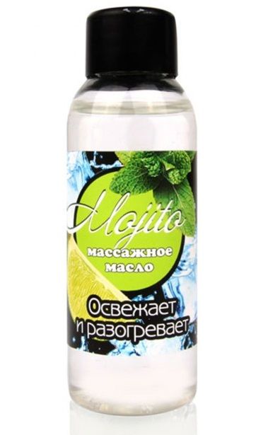 Массажное масло для тела Mojito с ароматом лайма - 50 мл. - Биоритм - купить с доставкой в Кирове