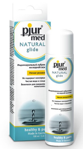 Нейтральный лубрикант на водной основе pjur MED Natural glide - 100 мл. - Pjur - купить с доставкой в Кирове
