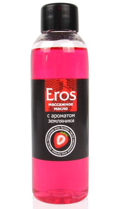 Массажное масло Eros fantasy с ароматом земляники - 75 мл. - Биоритм - купить с доставкой в Кирове