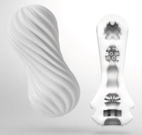 Мастурбатор FLEX Silky White с мягким рельефом - Tenga - в Кирове купить с доставкой