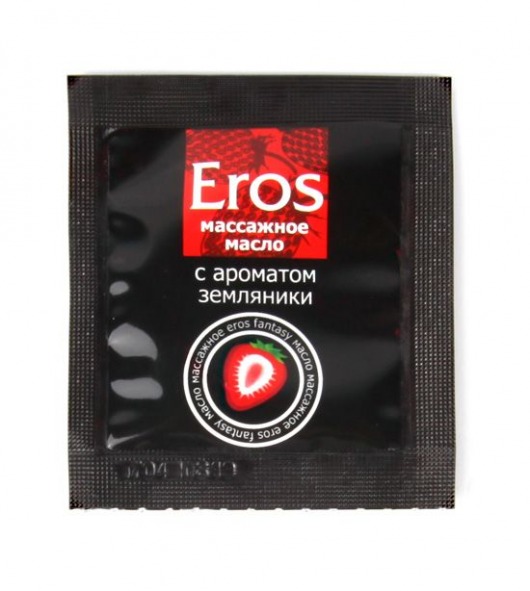 Пробник массажного масла с ароматом земляники Eros fantasy - 4 гр. - Биоритм - купить с доставкой в Кирове