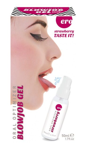 Увлажняющий гель для орального секса с ароматом клубники - 50 мл. - Ero - купить с доставкой в Кирове