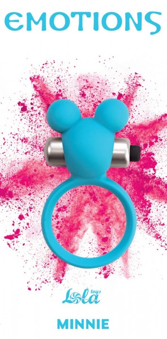 Голубое эрекционное виброколечко Emotions Minnie Breeze - Lola Games - в Кирове купить с доставкой