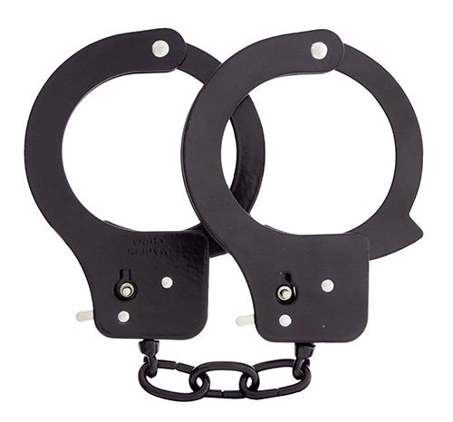 Чёрные наручники из листового металла BONDX METAL CUFFS BLACK - Dream Toys - купить с доставкой в Кирове