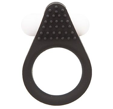 Чёрное эрекционное кольцо LIT-UP SILICONE STIMU RING 1 BLACK - Dream Toys - в Кирове купить с доставкой