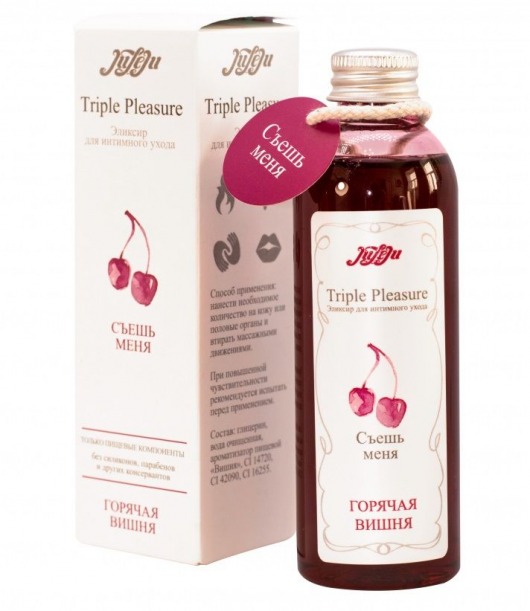 Эликсир Triple Pleasure  Горячая вишня  - 130 гр. - JULEJU - купить с доставкой в Кирове