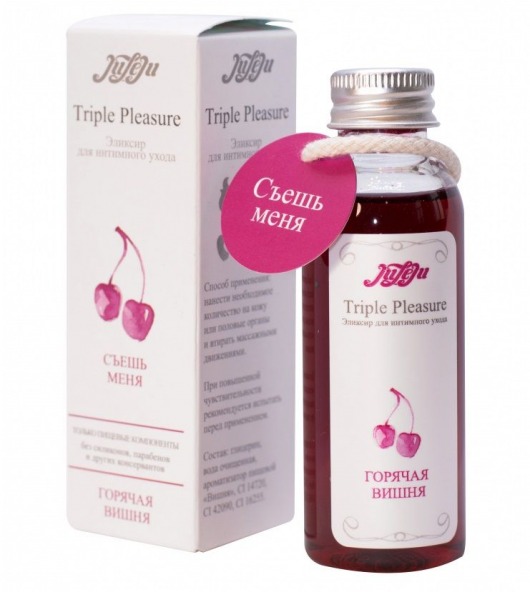 Эликсир Triple Pleasure  Горячая вишня  - 65 гр. - JULEJU - купить с доставкой в Кирове