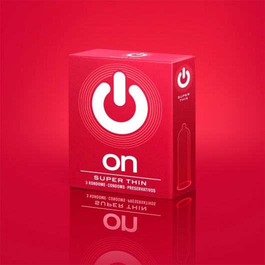 Супертонкие презервативы ON) Super Thin - 3 шт. - ON) - купить с доставкой в Кирове