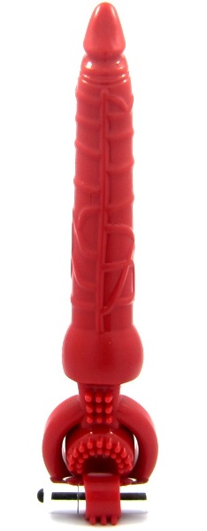 Красная вибронасадка с анальным стимулятором - ToyFa - в Кирове купить с доставкой