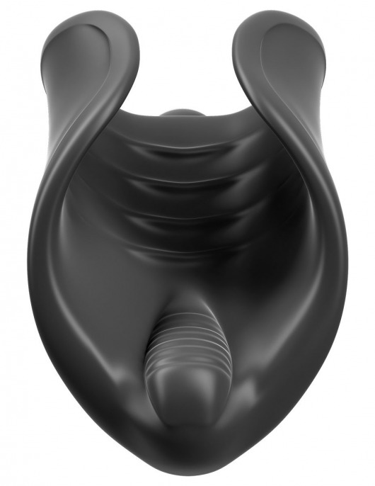 Чёрный мастурбатор Vibrating Silicone Stimulator с вибрацией - Pipedream - в Кирове купить с доставкой