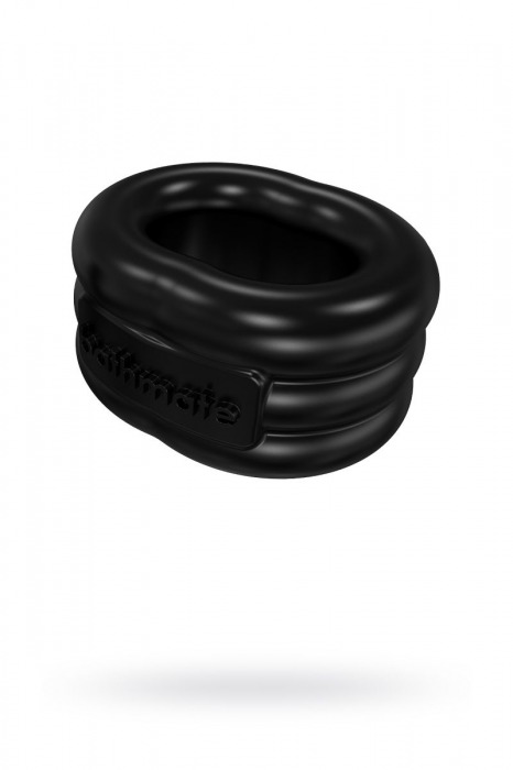 Чёрное эрекционное виброкольцо Stretch - Bathmate - в Кирове купить с доставкой