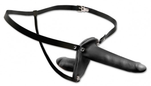 Женский страпон с вагинальной пробкой Double Penetrix Strap-on - 15 см. - Pipedream - купить с доставкой в Кирове
