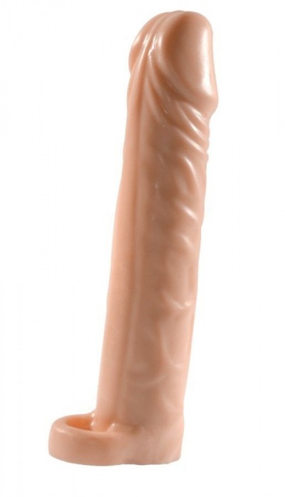 Телесная насадка-удлинитель Extension sleeve с подхватом - 17 см. - Sitabella - в Кирове купить с доставкой