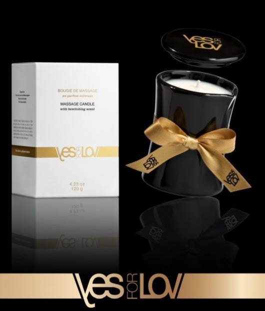 Массажная аромасвеча BEWITCHING MASSAGE CANDLE - 120 мл. - YESforLOV - купить с доставкой в Кирове