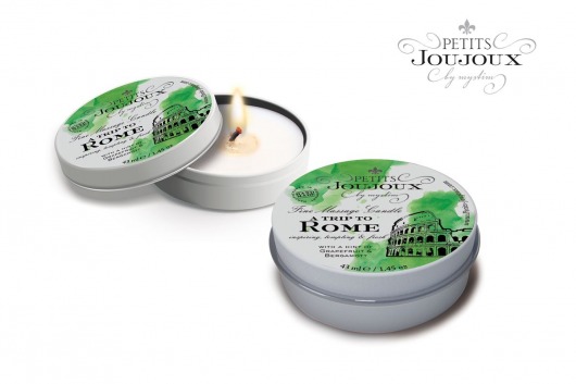 Массажная свеча Petits Joujoux Rome с ароматом грейпфрута и бергамота - 33 гр. - MyStim - купить с доставкой в Кирове