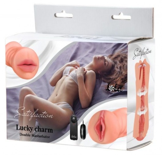 Двусторонний мастурбатор с вибропулей Satisfaction Lucky charm - Lola Games - в Кирове купить с доставкой