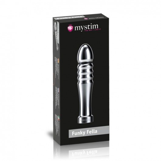 Ребристый фаллоимитатор для электростимуляции Funky Fella Rill Dildo - 13 см. - MyStim - купить с доставкой в Кирове