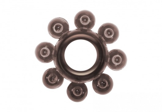Чёрное эрекционное кольцо Rings Bubbles - Lola Games - в Кирове купить с доставкой