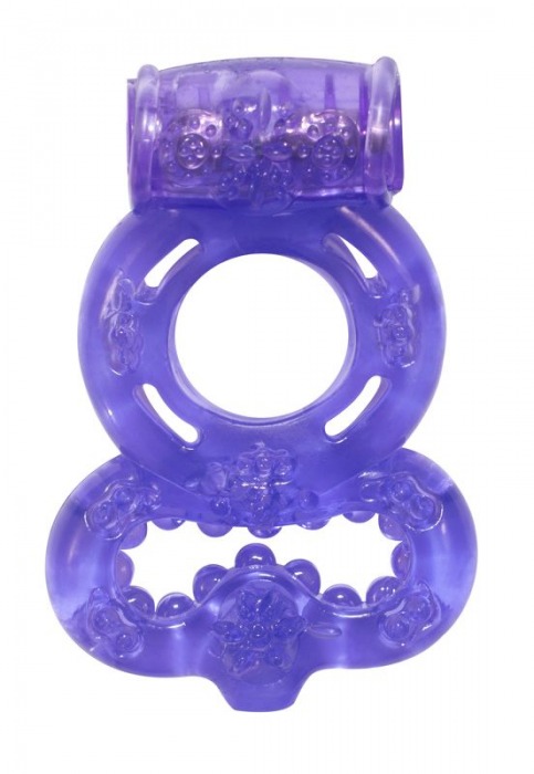 Фиолетовое эрекционное кольцо Rings Treadle с подхватом - Lola Games - в Кирове купить с доставкой