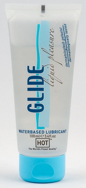 Интимная смазка на водной основе Glide - 100 мл. - HOT - купить с доставкой в Кирове