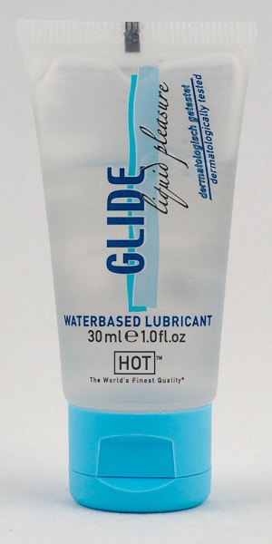 Интимная смазка на водной основе Glide - 30 мл. - HOT - купить с доставкой в Кирове