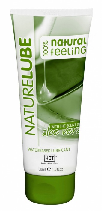 Смазка на водной основе с алоэ вера Nature Lube - 30 мл. - HOT - купить с доставкой в Кирове