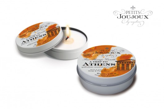 Массажная свеча Petits Joujoux Athens с ароматом муската и пачули - 33 гр. - MyStim - купить с доставкой в Кирове