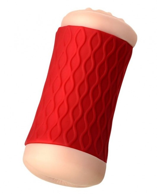 Двухсторонний мастурбатор JOS  NADIN в красном цилиндре - JOS - в Кирове купить с доставкой
