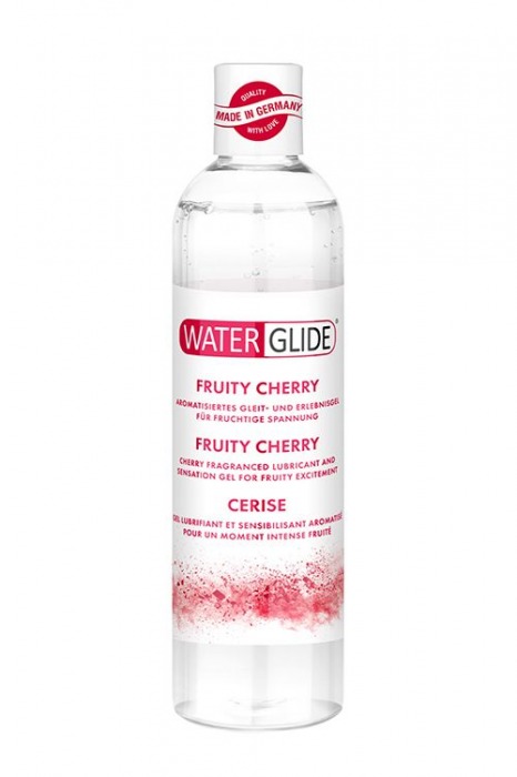 Лубрикант на водной основе с ароматом вишни FRUITY CHERRY - 300 мл. - Waterglide - купить с доставкой в Кирове