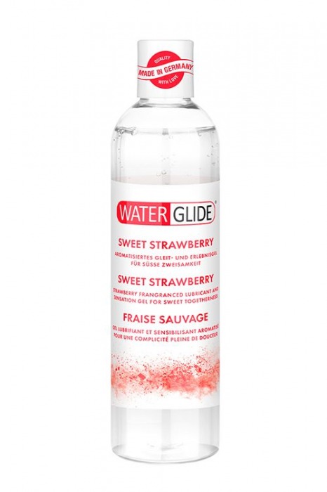 Лубрикант на водной основе с ароматом клубники SWEET STRAWBERRY - 300 мл. - Waterglide - купить с доставкой в Кирове