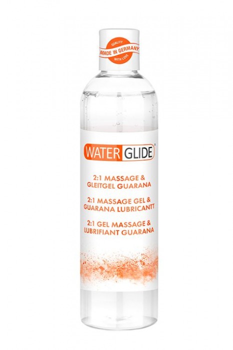 Гель-смазка 2-в-1 MASSAGE   LUBRICANT GUARANA - 300 мл. - Waterglide - купить с доставкой в Кирове