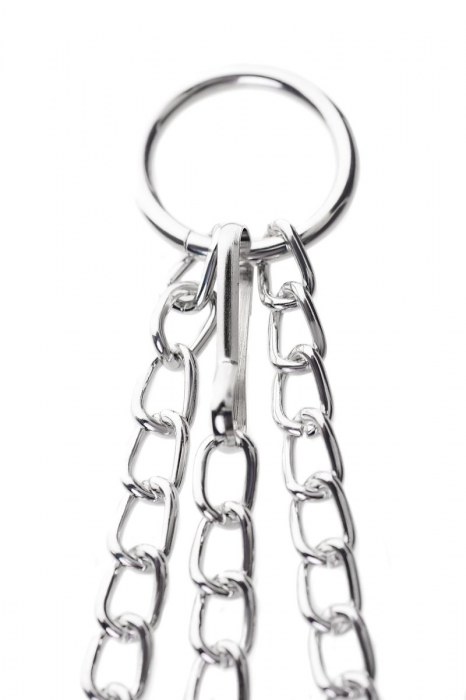 Черно-серебристые зажимы для сосков с кольцом для пениса TOYFA Metal - ToyFa - купить с доставкой в Кирове