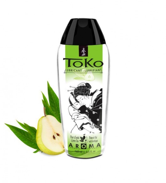 Интимный гель TOKO Pear   Exotic Green Tea с ароматом груши и зеленого чая - 165 мл. - Shunga - купить с доставкой в Кирове