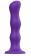 Фиолетовая насадка Strap-On-Me Dildo Geisha Balls size M - Strap-on-me - купить с доставкой в Кирове