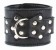 Чёрные наручники  из кожи с пряжкой - БДСМ Арсенал - купить с доставкой в Кирове