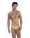Золотистые мужские трусы-брифы с поясом Flashing Brief - Clever Masculine Underwear купить с доставкой